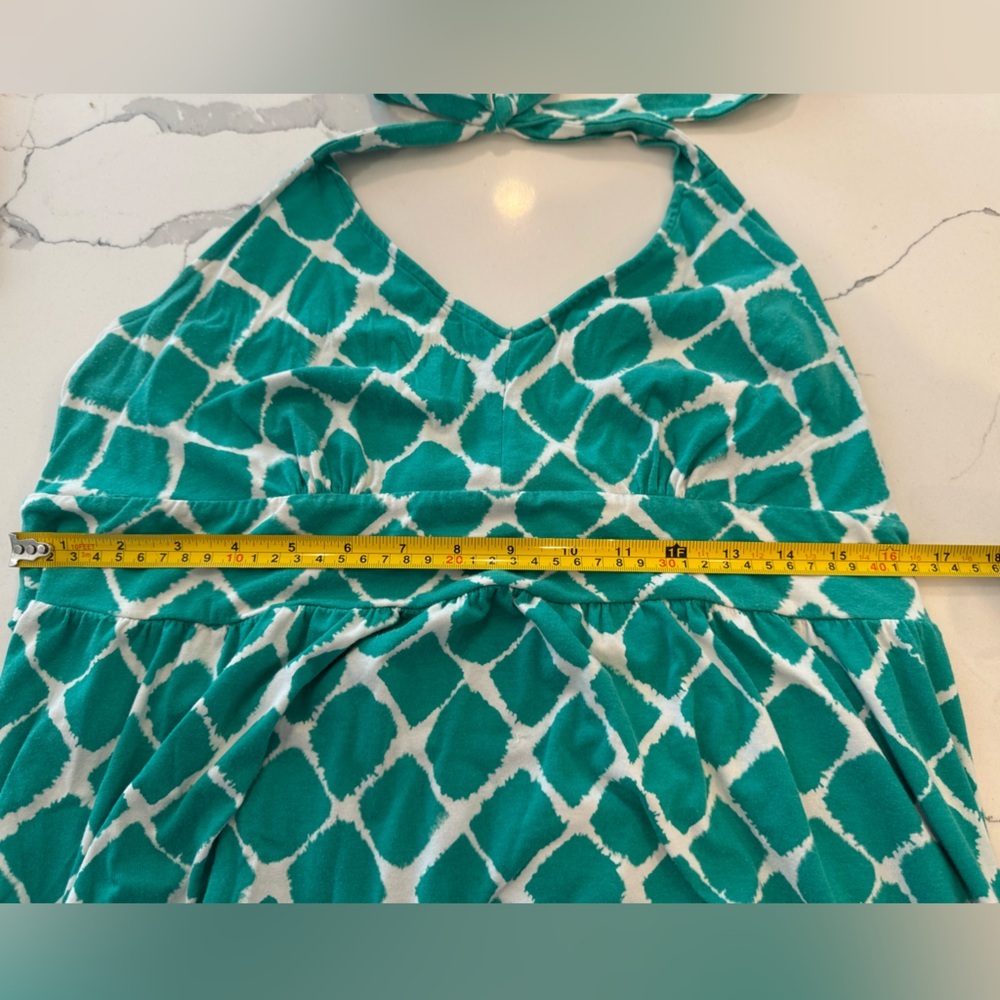 Loft Halter Giraffe Print Maxi dress large - Picture 5 of 11